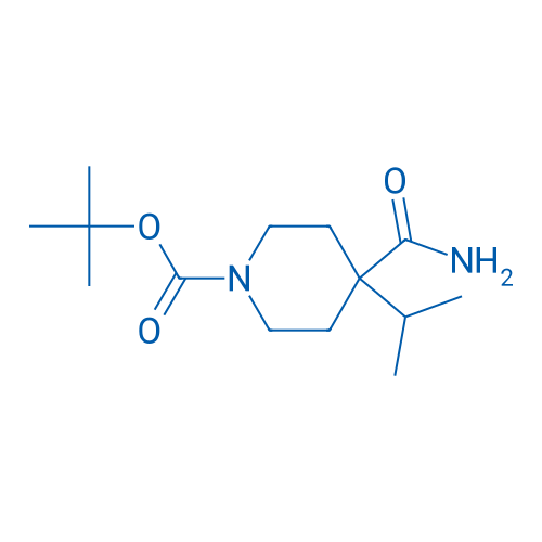 tert-Butyl 4-carbamoyl-4-isopropylpiperidine-1-carboxylate 250mg