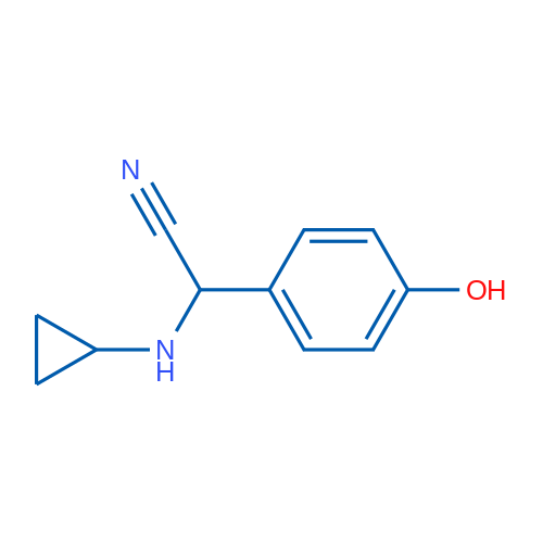 2-(Cyclopropylamino)-2-(4-hydroxyphenyl)acetonitrile 250mg