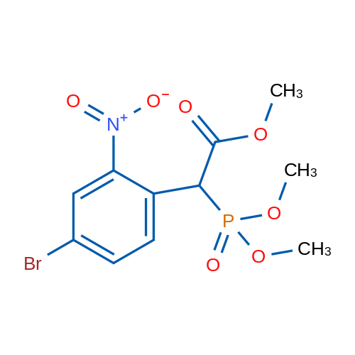Methyl 2-(4-Bromo-2-nitrophenyl)-2-(dimethoxyphosphoryl)acetate 1g