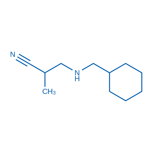 3-((Cyclohexylmethyl)amino)-2-methylpropanenitrile 50mg