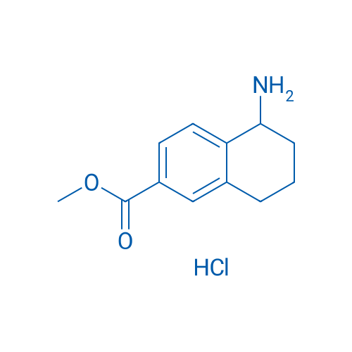 Methyl 5-amino-5,6,7,8-tetrahydronaphthalene-2-carboxylate hydrochloride 250mg