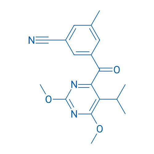 3-(5-Isopropyl-2,6-dimethoxypyrimidine-4-carbonyl)-5-methylbenzonitrile 100mg