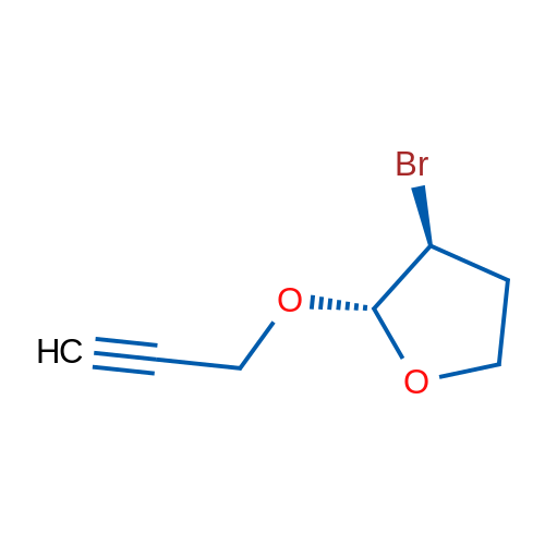 (2R,3S)-3-Bromo-2-(prop-2-yn-1-yloxy)tetrahydrofuran 1g
