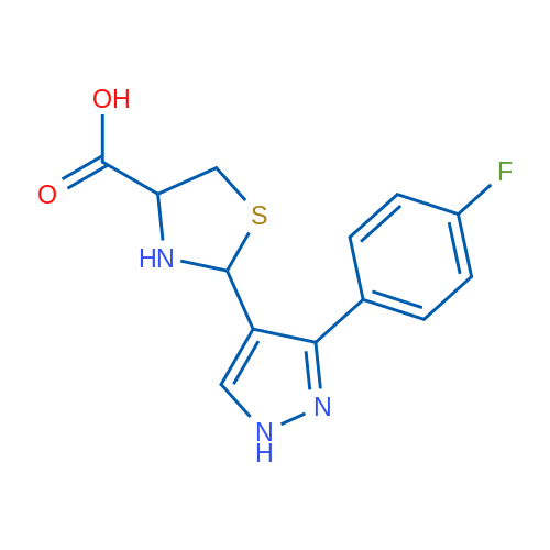 2-(3-(4-Fluorophenyl)-1H-pyrazol-4-yl)thiazolidine-4-carboxylic acid 1g