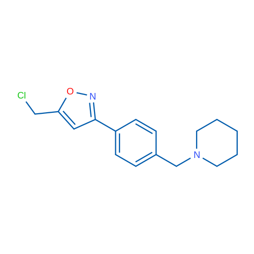 5-(Chloromethyl)-3-(4-(piperidin-1-ylmethyl)phenyl)isoxazole 1g