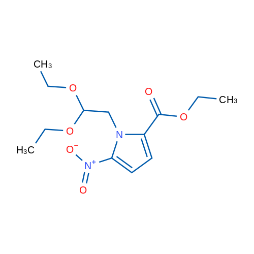Ethyl 1-(2,2-diethoxyethyl)-5-nitro-1H-pyrrole-2-carboxylate 1g