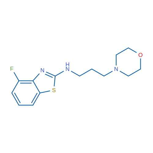 4-fluoro-N-(3-morpholin-4-ylpropyl)-1,3-benzothiazol-2-amine 250mg
