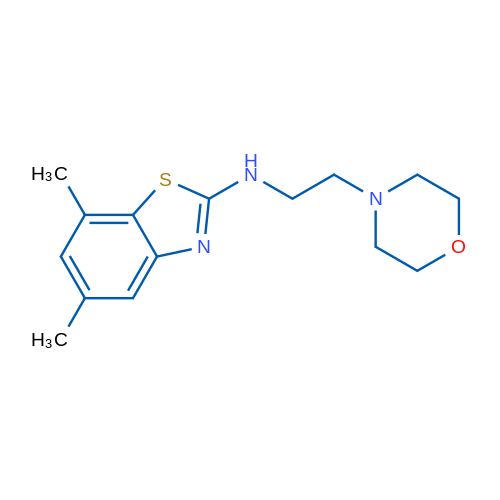 5,7-dimethyl-N-(2-morpholin-4-ylethyl)-1,3-benzothiazol-2-amine 10g