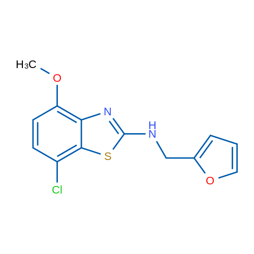 7-chloro-N-(2-furylmethyl)-4-methoxy-1,3-benzothiazol-2-amine 10g