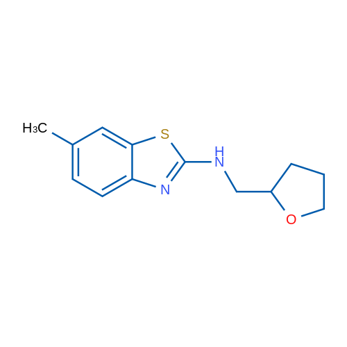 6-methyl-N-(tetrahydrofuran-2-ylmethyl)-1,3-benzothiazol-2-amine 5g