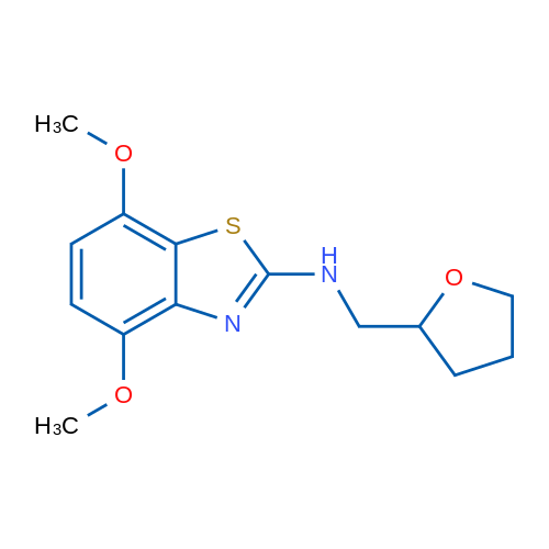 4,7-dimethoxy-N-(tetrahydrofuran-2-ylmethyl)-1,3-benzothiazol-2-amine 1g