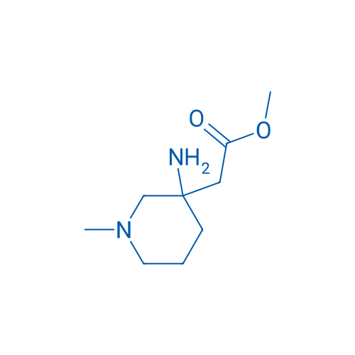 3-Piperidineacetic acid, 3-amino-1-methyl, methyl ester 1g