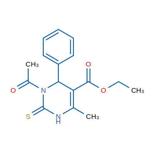 Ethyl 3-acetyl-6-methyl-4-phenyl-2-sulfanylidene-1,2,3,4-tetrahydropyrimidine-5-carboxylate 1g