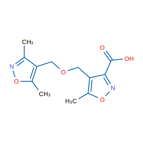 4-(((3,5-Dimethylisoxazol-4-yl)methoxy)methyl)-5-methylisoxazole-3-carboxylic acid 1g