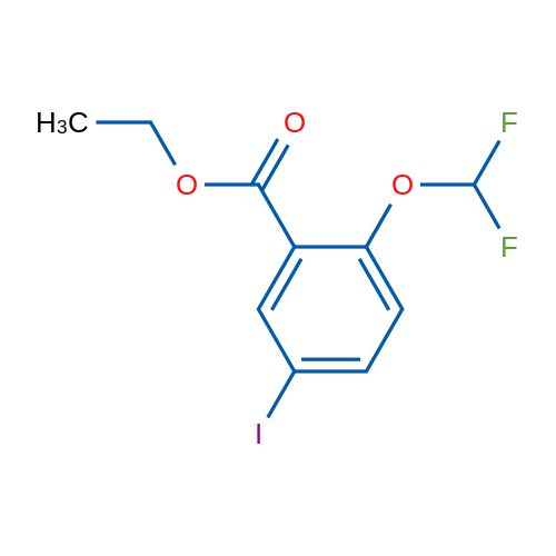 Ethyl 2-(difluoromethoxy)-5-iodobenzoate 1g