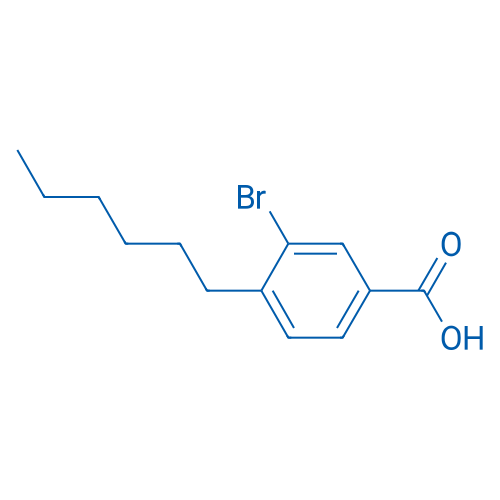 3-Bromo-4-hexylbenzoic acid 1g