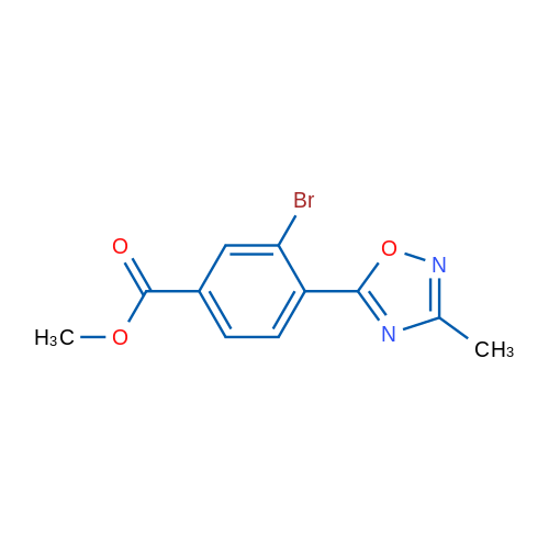 Methyl 3-bromo-4-(3-methyl-1,2,4-oxadiazol-5-yl)benzoate 1g
