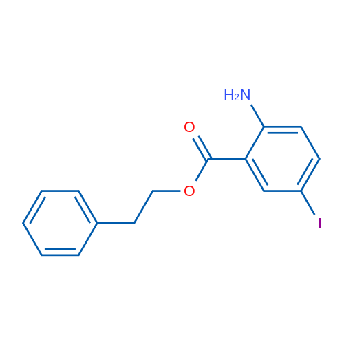 Phenethyl 2-amino-5-iodobenzoate 1g