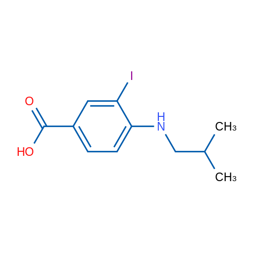3-Iodo-4-(isobutylamino)benzoic acid 1g
