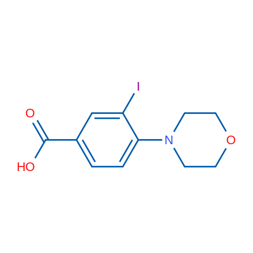 3-Iodo-4-morpholinobenzoic acid 1g