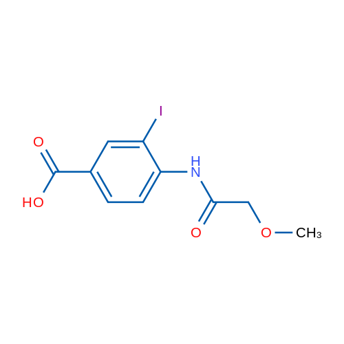 3-Iodo-4-(2-methoxyacetamido)benzoic acid 1g