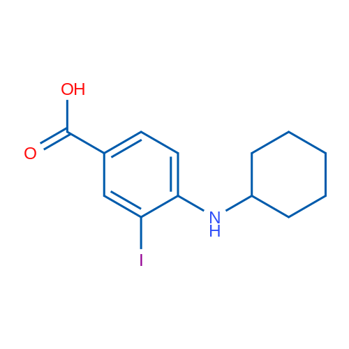 4-(Cyclohexylamino)-3-iodobenzoic acid 1g