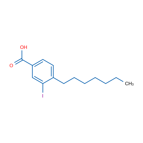 4-Heptyl-3-iodobenzoic acid 1g