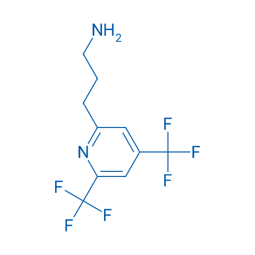 3-(4,6-Bis(trifluoromethyl)pyridin-2-yl)propan-1-amine 250mg