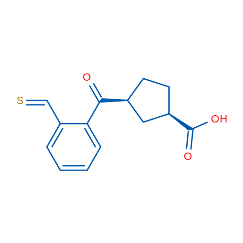 (1R,3S)-3-(2-Thioformylbenzoyl)cyclopentanecarboxylic acid 1g