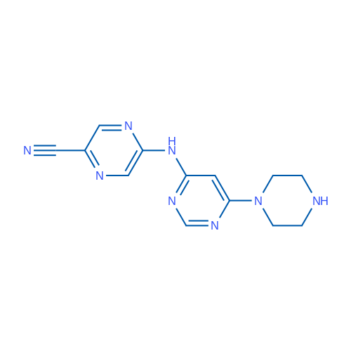 5-((6-(Piperazin-1-yl)pyrimidin-4-yl)amino)pyrazine-2-carbonitrile 1g