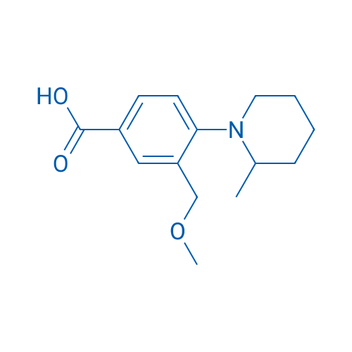 3-(Methoxymethyl)-4-(2-methylpiperidin-1-yl)benzoic acid 1g