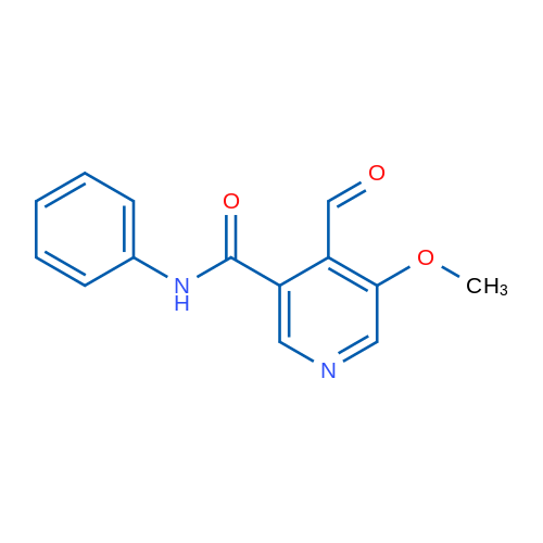 4-Formyl-5-methoxy-N-phenylnicotinamide 1g