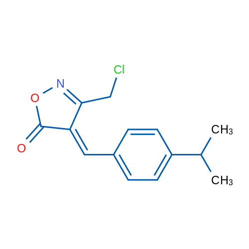 3-(Chloromethyl)-4-(4-isopropylbenzylidene)isoxazol-5(4H)-one 1g