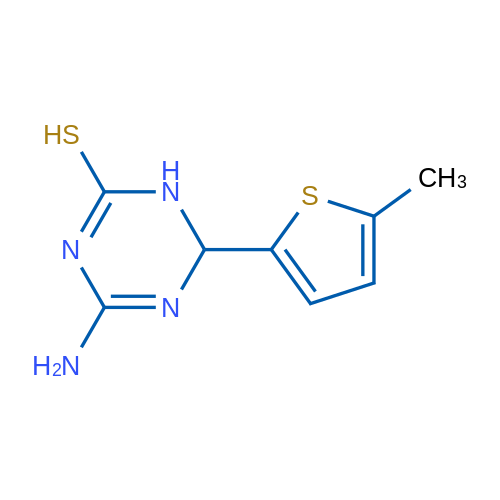 4-Amino-6-(5-methylthiophen-2-yl)-1,6-dihydro-1,3,5-triazine-2-thiol 5g
