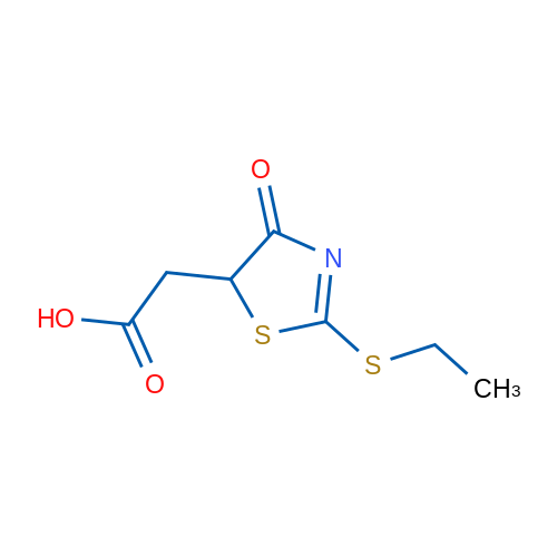 2-(2-(Ethylthio)-4-oxo-4,5-dihydrothiazol-5-yl)acetic acid 5g