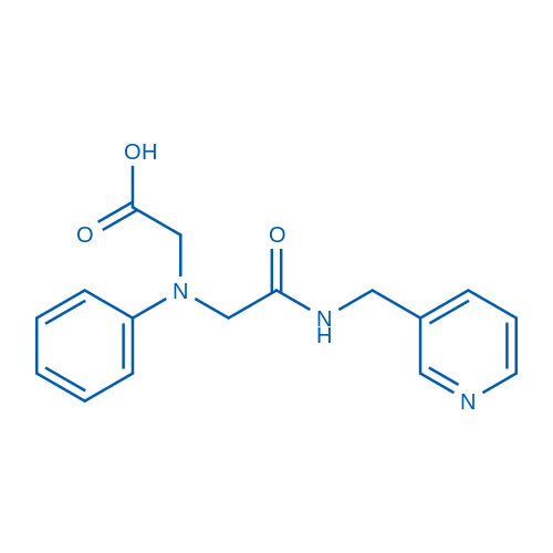 2-((2-Oxo-2-((pyridin-3-ylmethyl)amino)ethyl)(phenyl)amino)acetic acid 1g