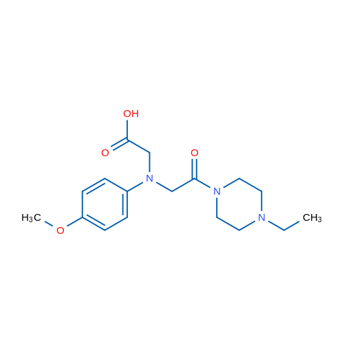 2-((2-(4-Ethylpiperazin-1-yl)-2-oxoethyl)(4-methoxyphenyl)amino)acetic acid 5g