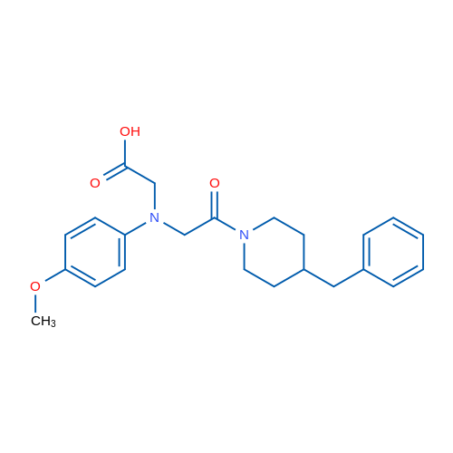 2-((2-(4-Benzylpiperidin-1-yl)-2-oxoethyl)(4-methoxyphenyl)amino)acetic acid 1g