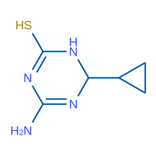 4-Amino-6-cyclopropyl-1,6-dihydro-1,3,5-triazine-2-thiol 1g