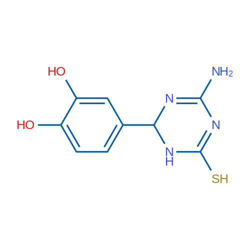 4-(4-Amino-6-mercapto-1,2-dihydro-1,3,5-triazin-2-yl)benzene-1,2-diol 1g