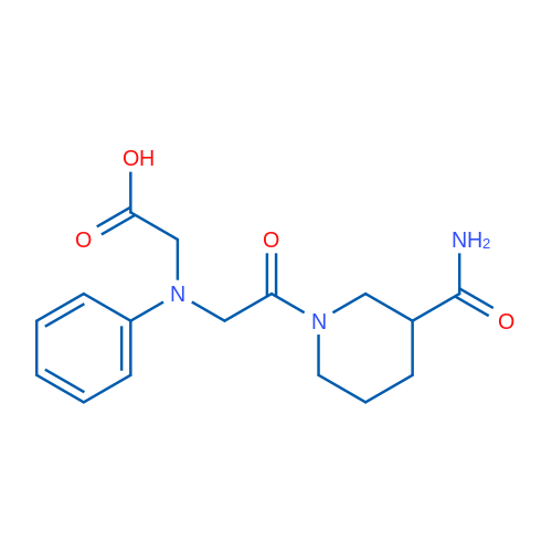 2-((2-(3-Carbamoylpiperidin-1-yl)-2-oxoethyl)(phenyl)amino)acetic acid 5g