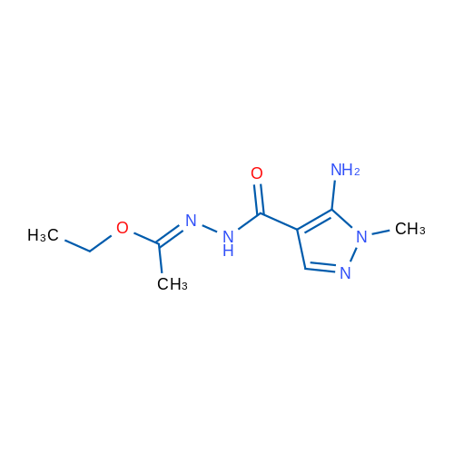 Ethyl N'-(5-amino-1-methyl-1H-pyrazole-4-carbonyl)acetohydrazonate 1g