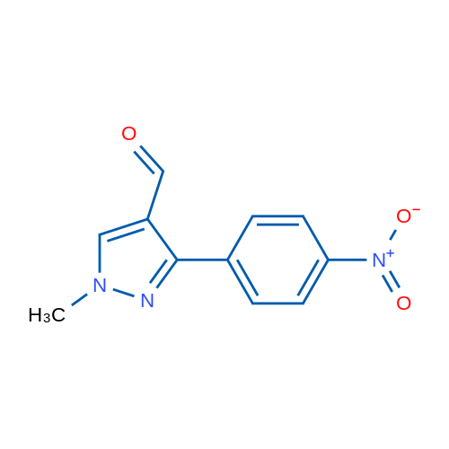 1-Methyl-3-(4-nitrophenyl)-1H-pyrazole-4-carbaldehyde 100mg