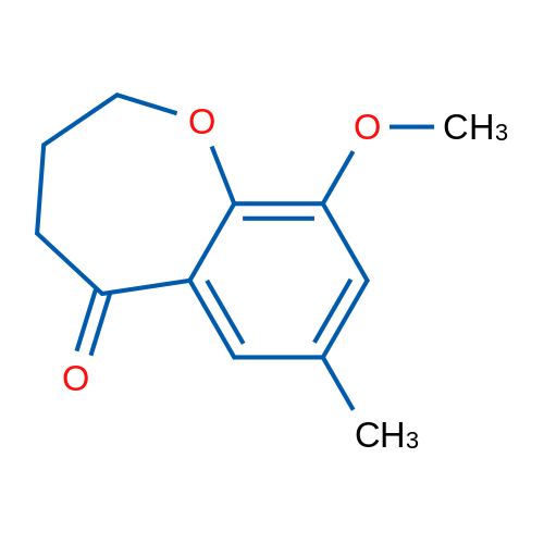 9-Methoxy-7-methyl-2,3,4,5-tetrahydro-1-benzoxepin-5-one 1g
