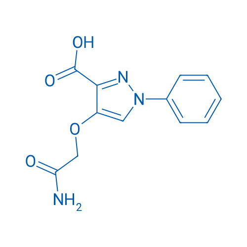 4-(Carbamoylmethoxy)-1-phenyl-1H-pyrazole-3-carboxylic acid 5g