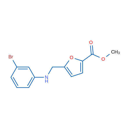 Methyl 5-(((3-bromophenyl)amino)methyl)furan-2-carboxylate 1g