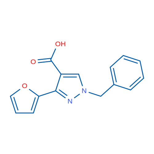 1-Benzyl-3-(furan-2-yl)-1H-pyrazole-4-carboxylic acid 1g