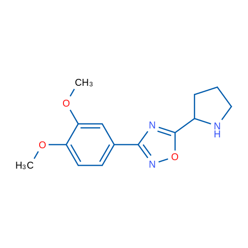3-(3,4-Dimethoxyphenyl)-5-(pyrrolidin-2-yl)-1,2,4-oxadiazole 250mg