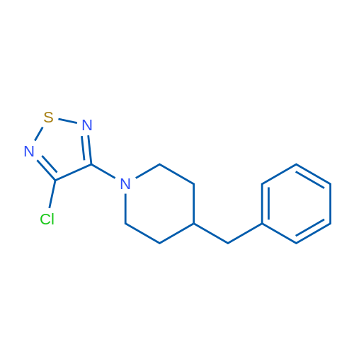 3-(4-Benzylpiperidin-1-yl)-4-chloro-1,2,5-thiadiazole 5g