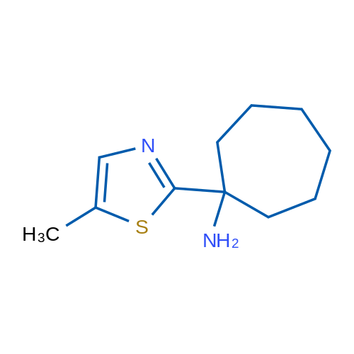 1-(5-Methyl-1,3-thiazol-2-yl)cycloheptan-1-amine 1g